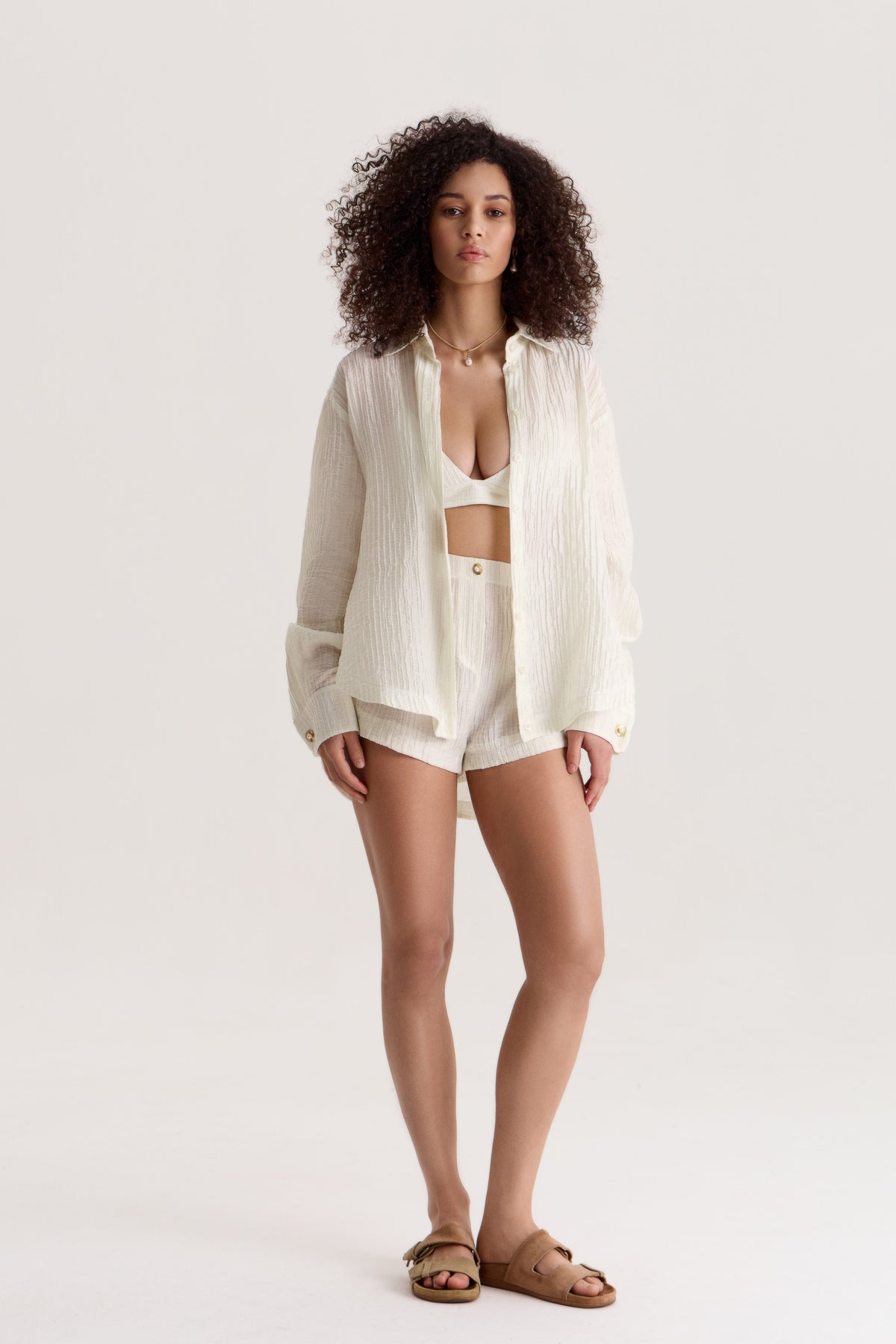 Shirt Evia in Pearl White