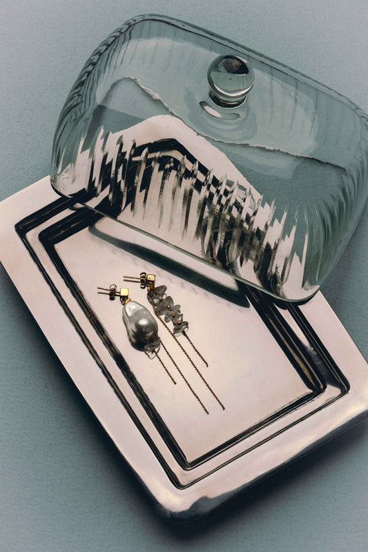 Sia Earrings with Quartz