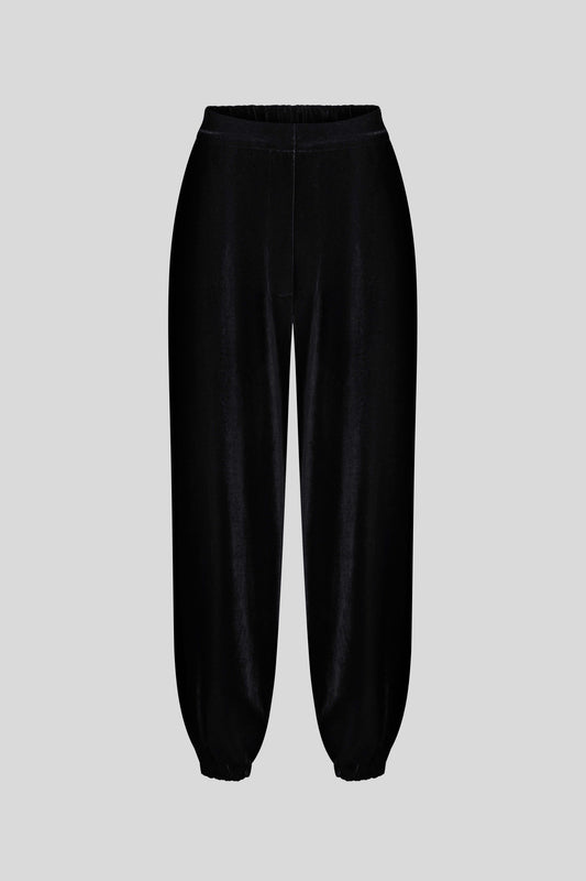 Aladdin Trousers in Black Velvet