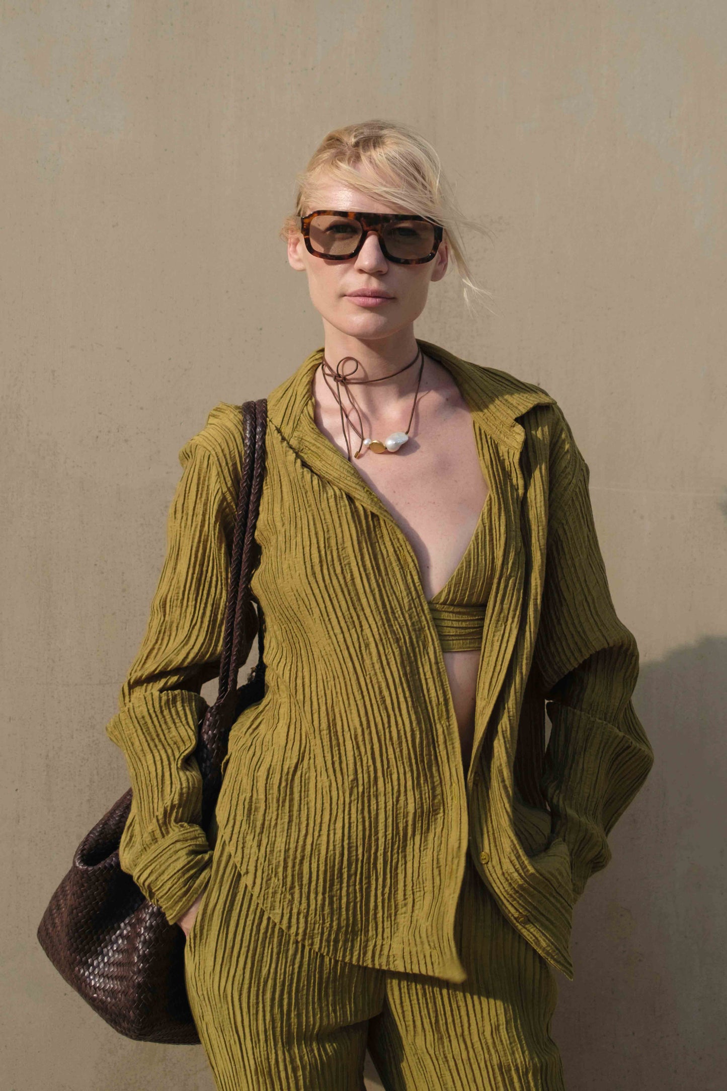 Shirt Evia in Olive