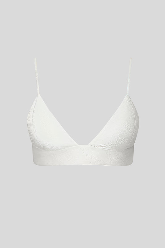 Top-bra Evia in Oyster Gray
