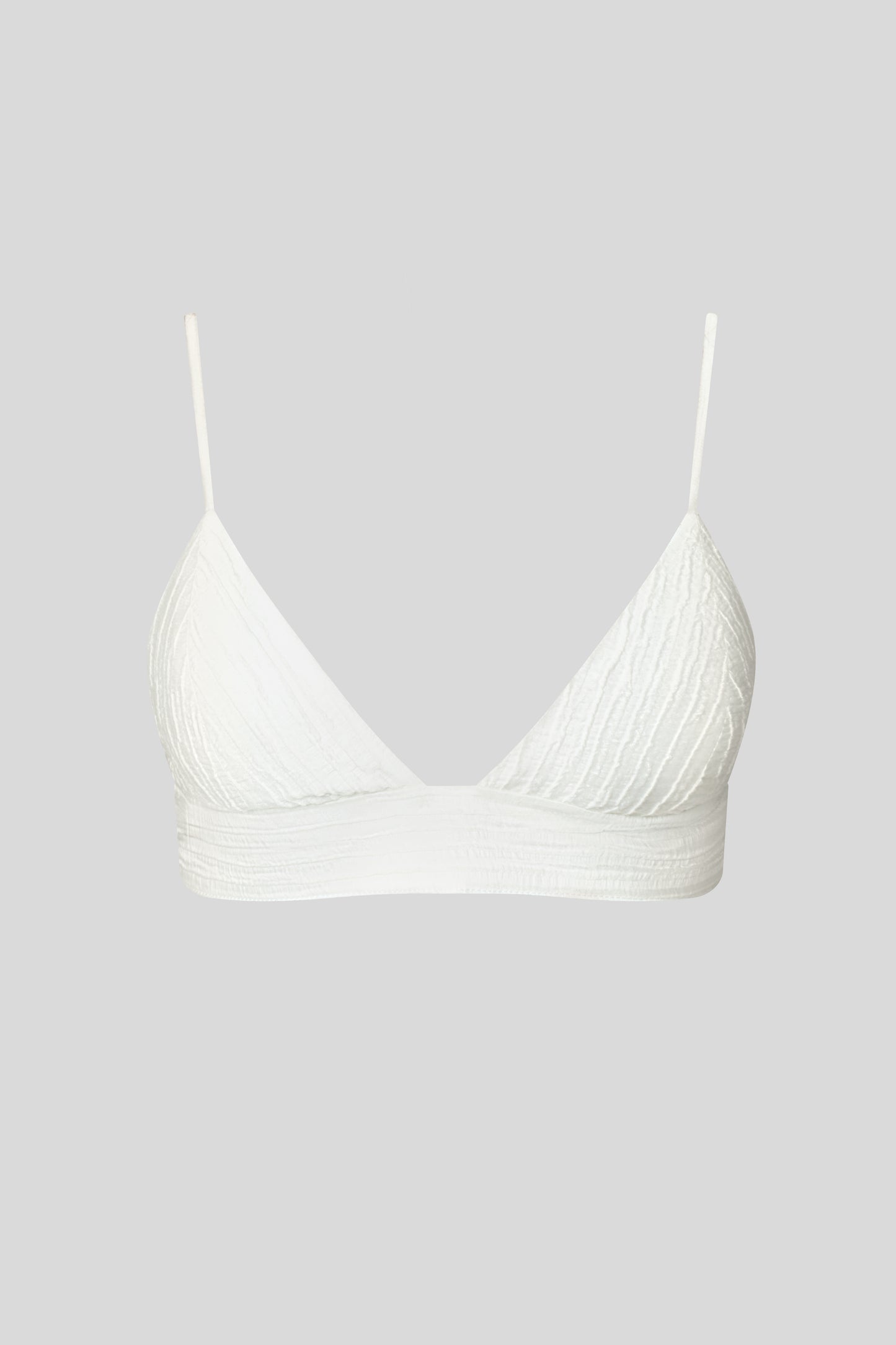 Pearl White Top-Bra Evia