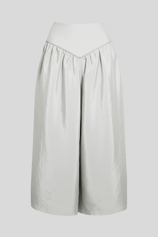 Skirt Delos maxi in Oyster-grey