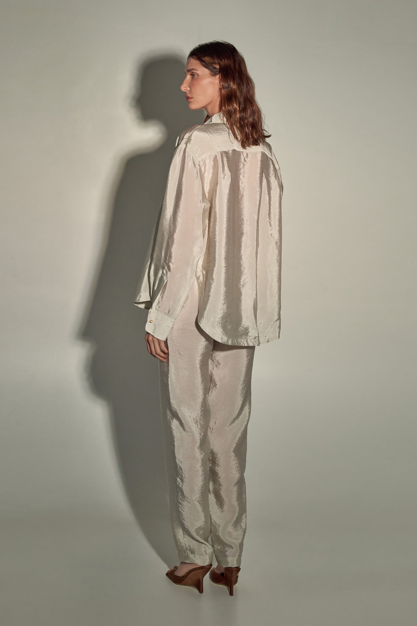 Shirt Evia in Oyster Gray