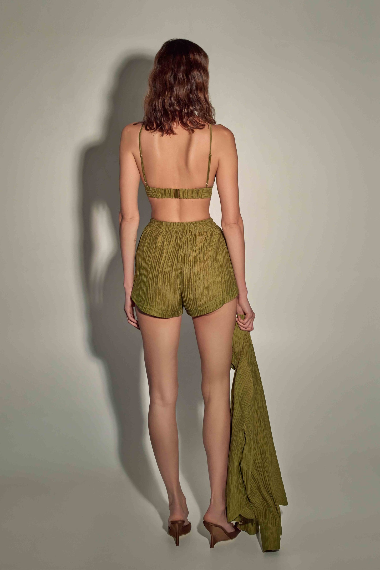 Shorts Evia in Olive