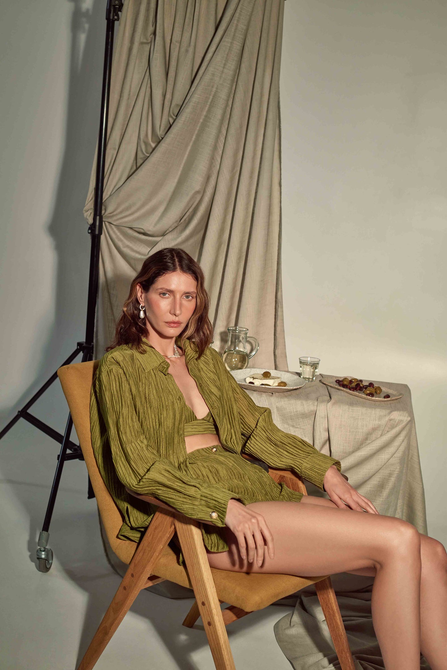 Shirt Evia in Olive