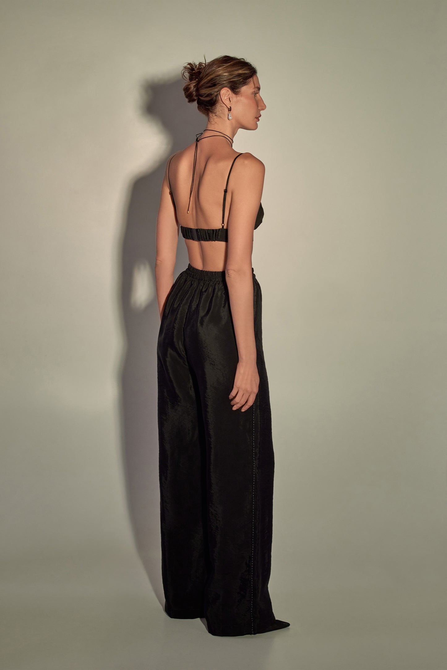 Trousers Palazzo Delos in Black