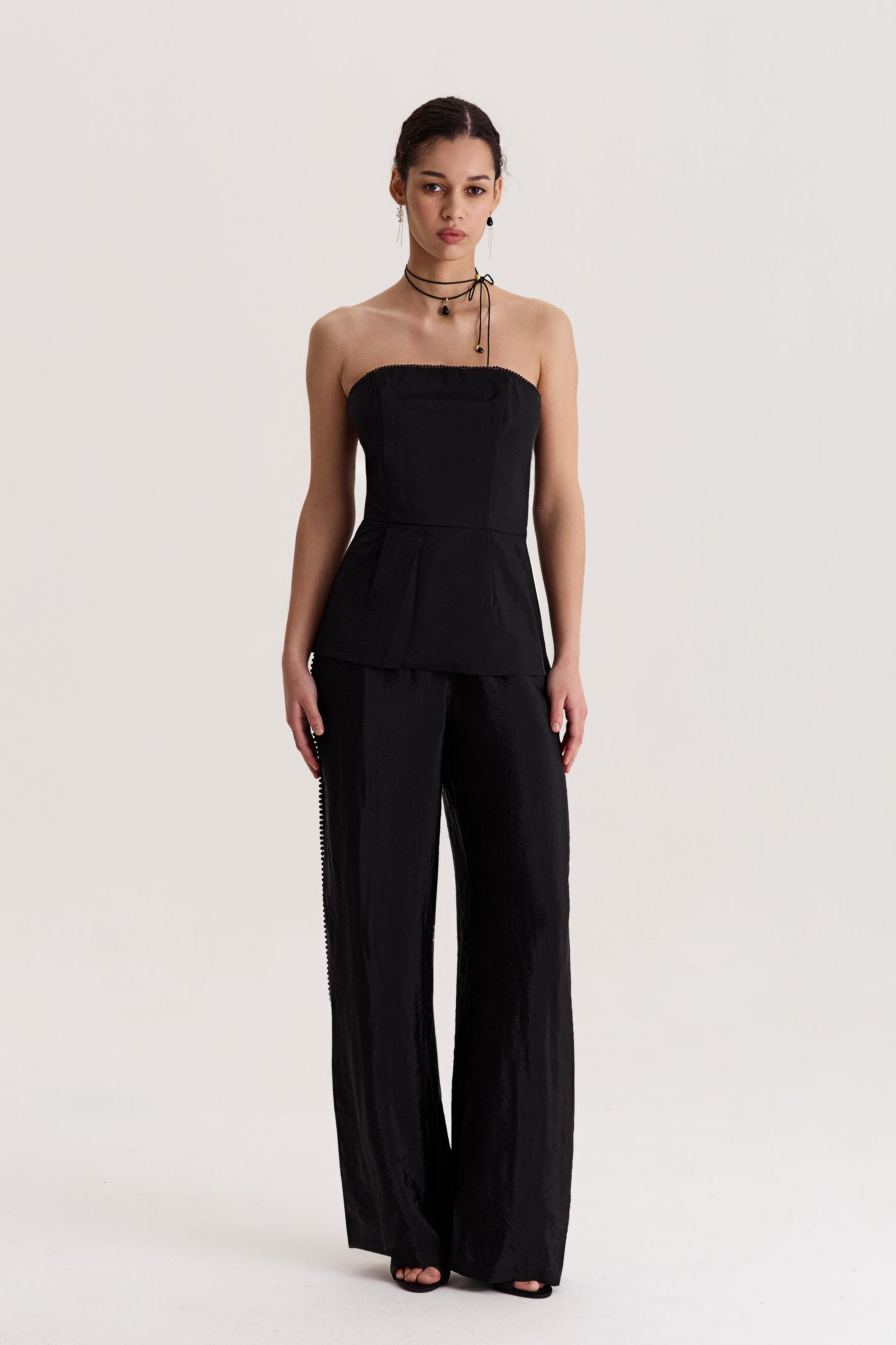 Peplum Top Delos in Black