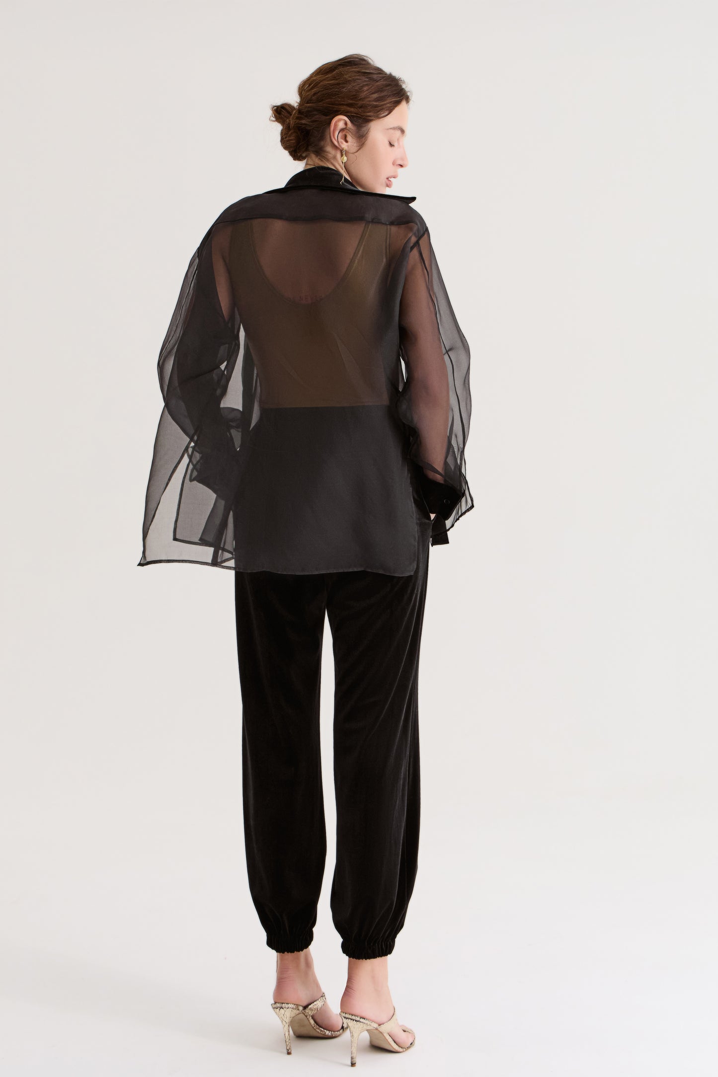 Aladdin Trousers in Black Velvet