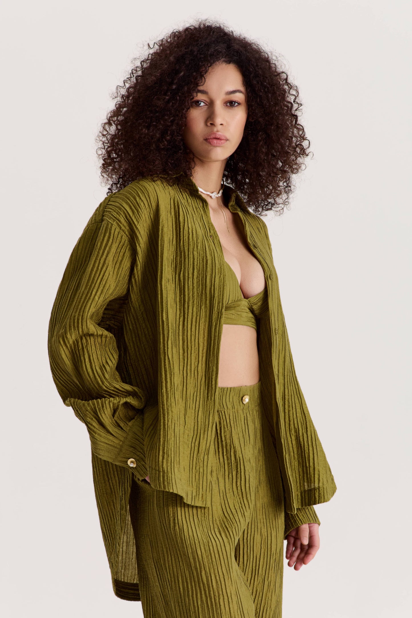 Shirt Evia in Olive