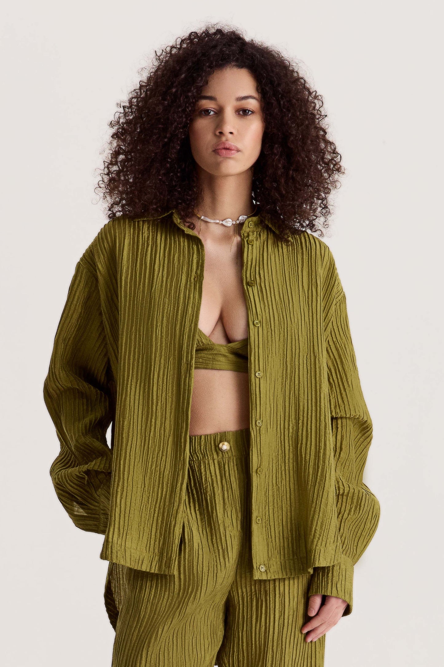 Shirt Evia in Olive