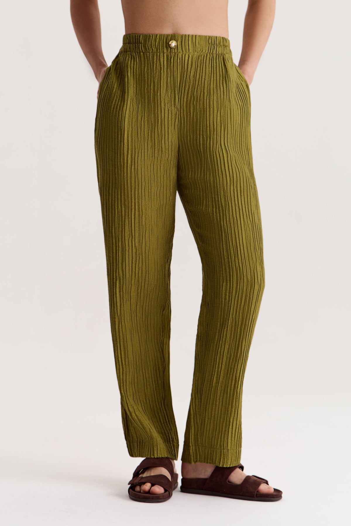 Trousers Evia in Olive