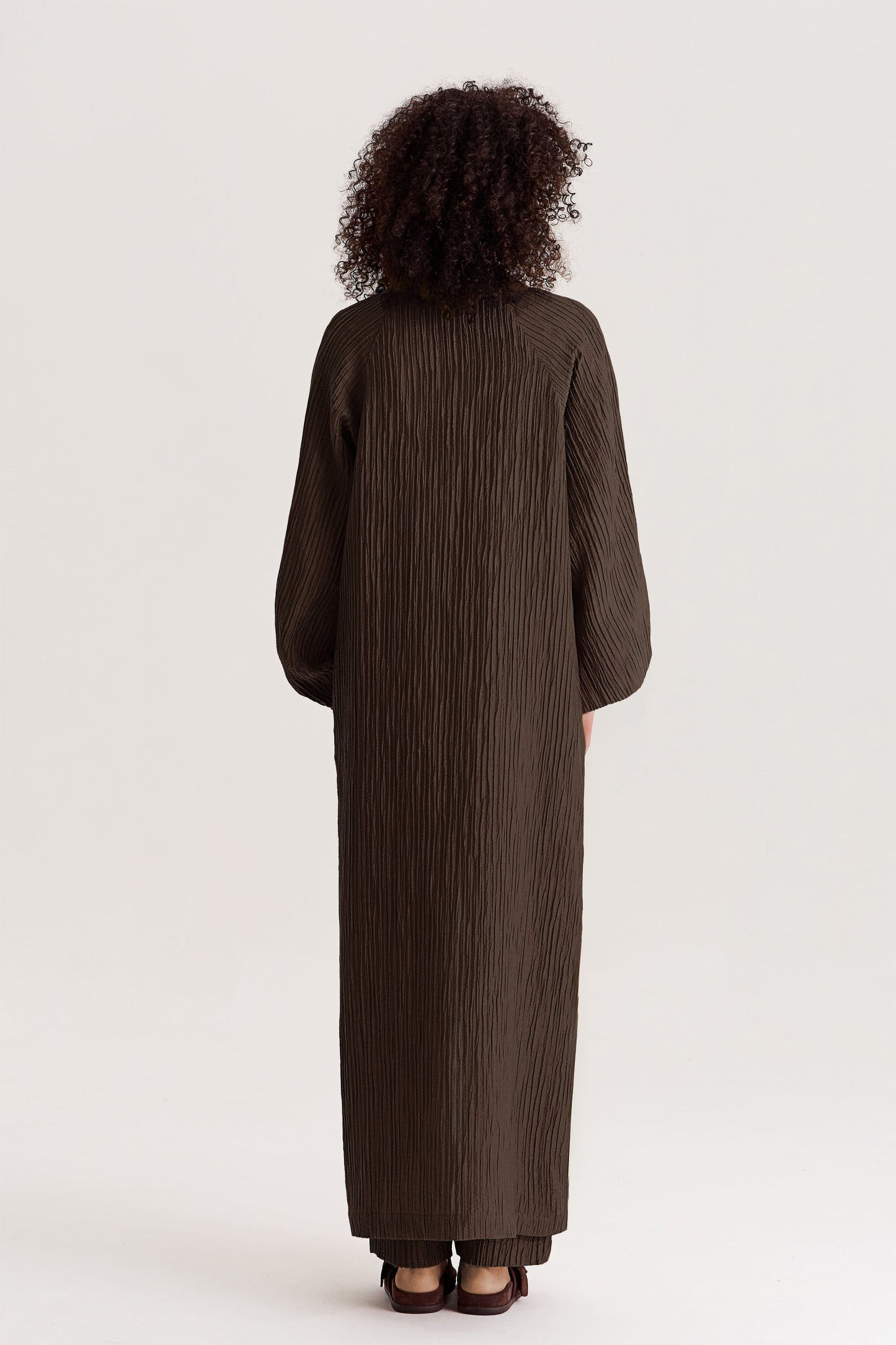 COMING SOON Evia Wrap Dress Chocolate