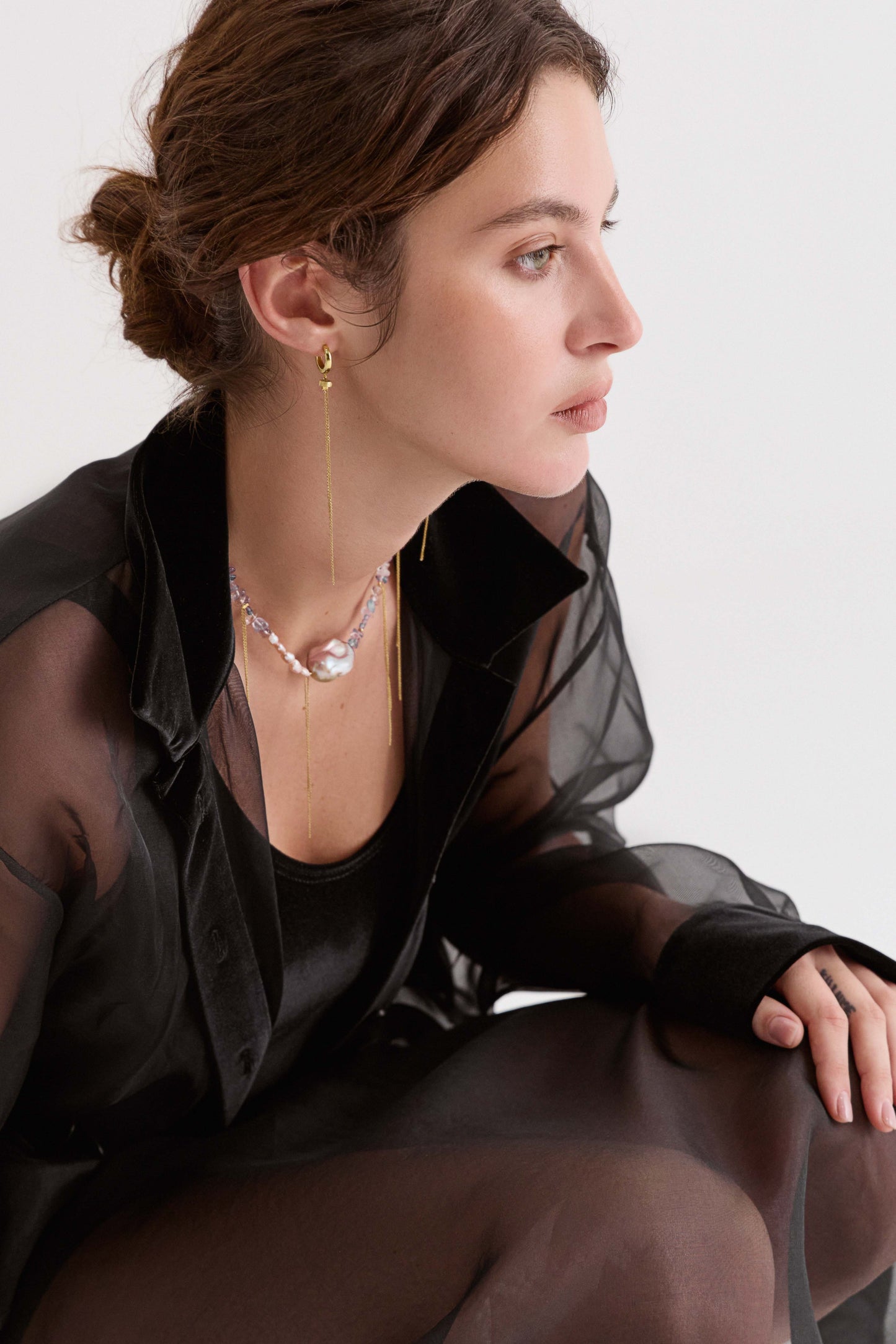 Сережки з аметрином Nési