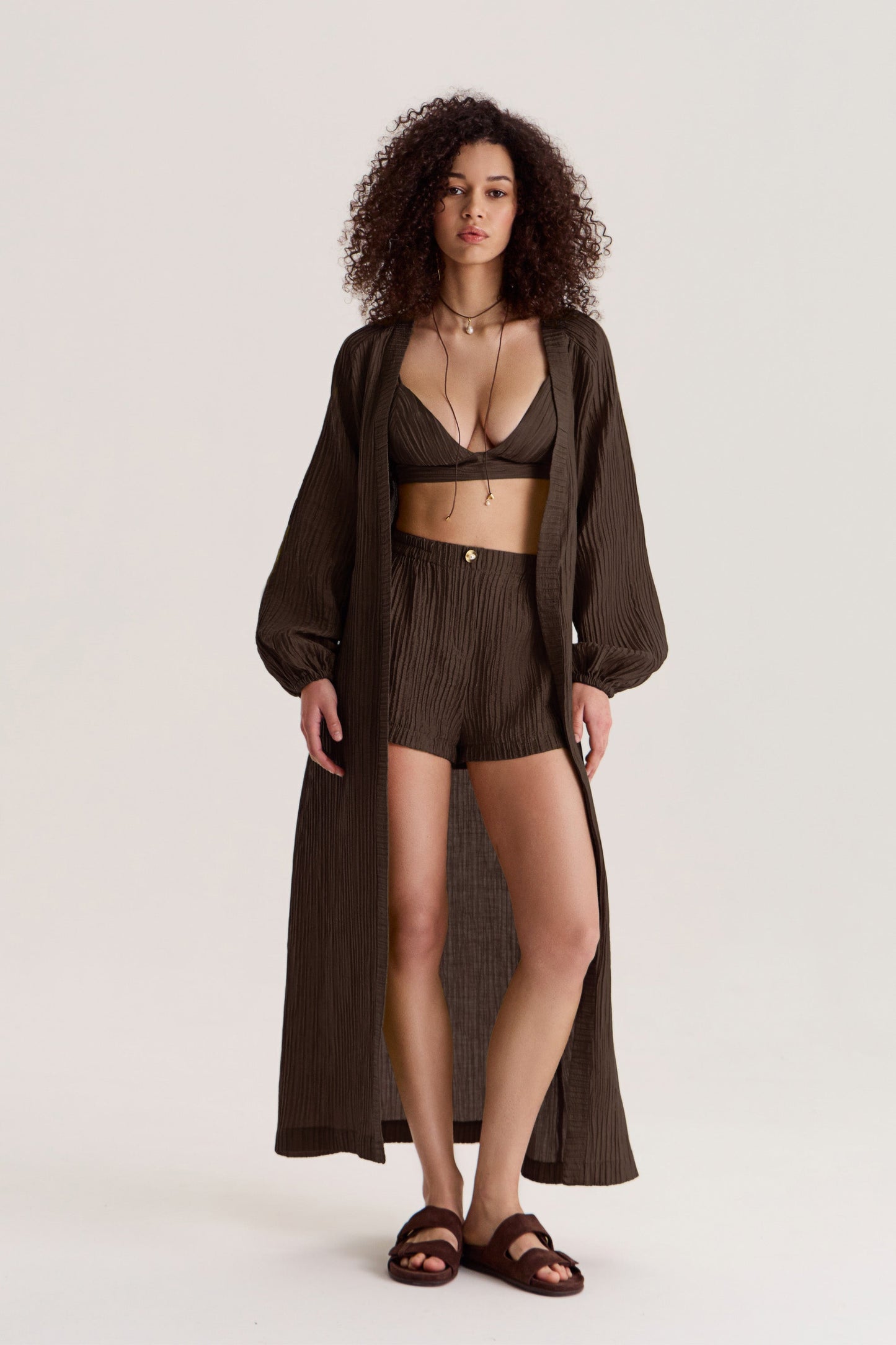 COMING SOON Shorts Evia in Chocolate