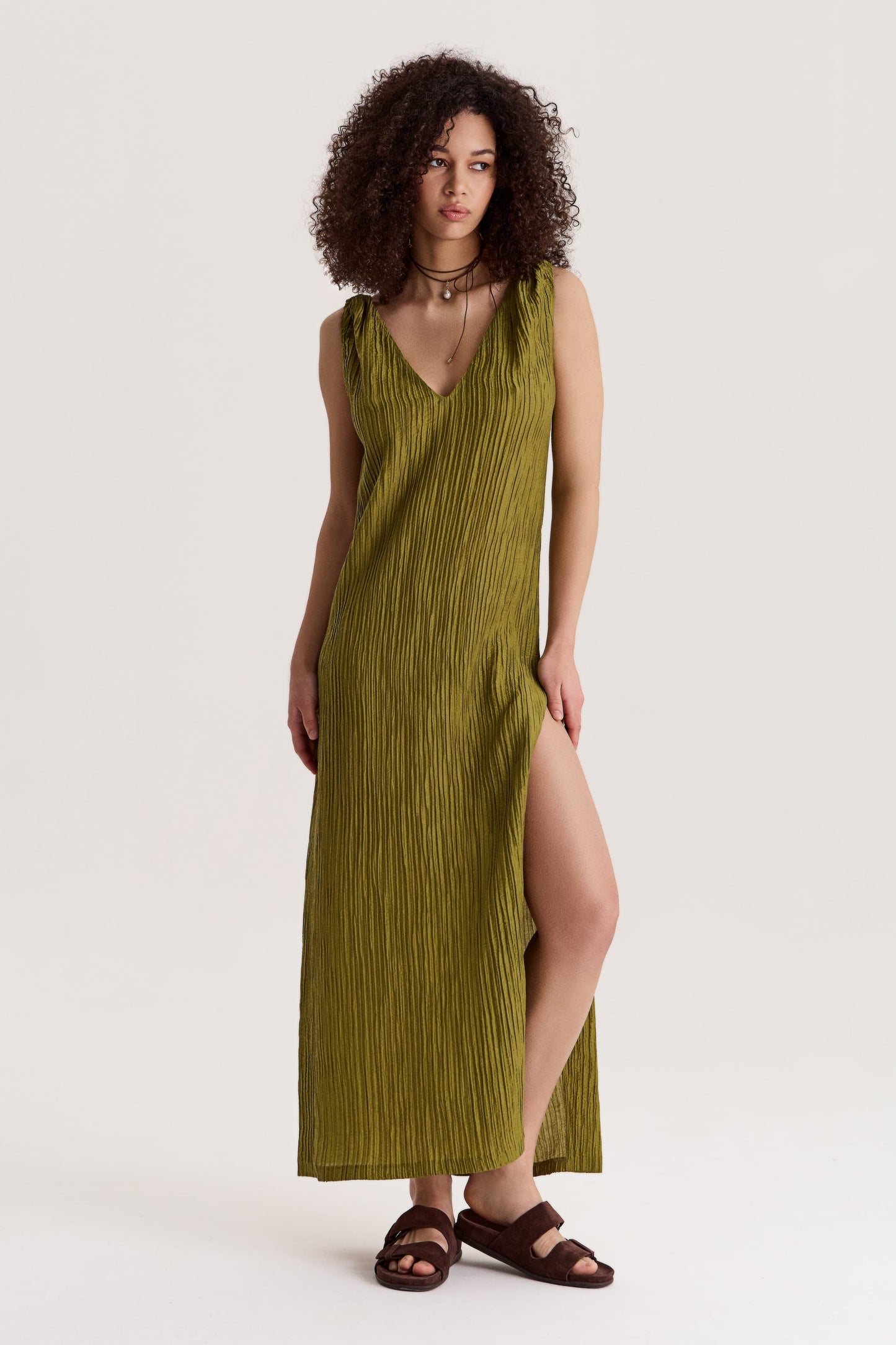 Evia Dress Olive