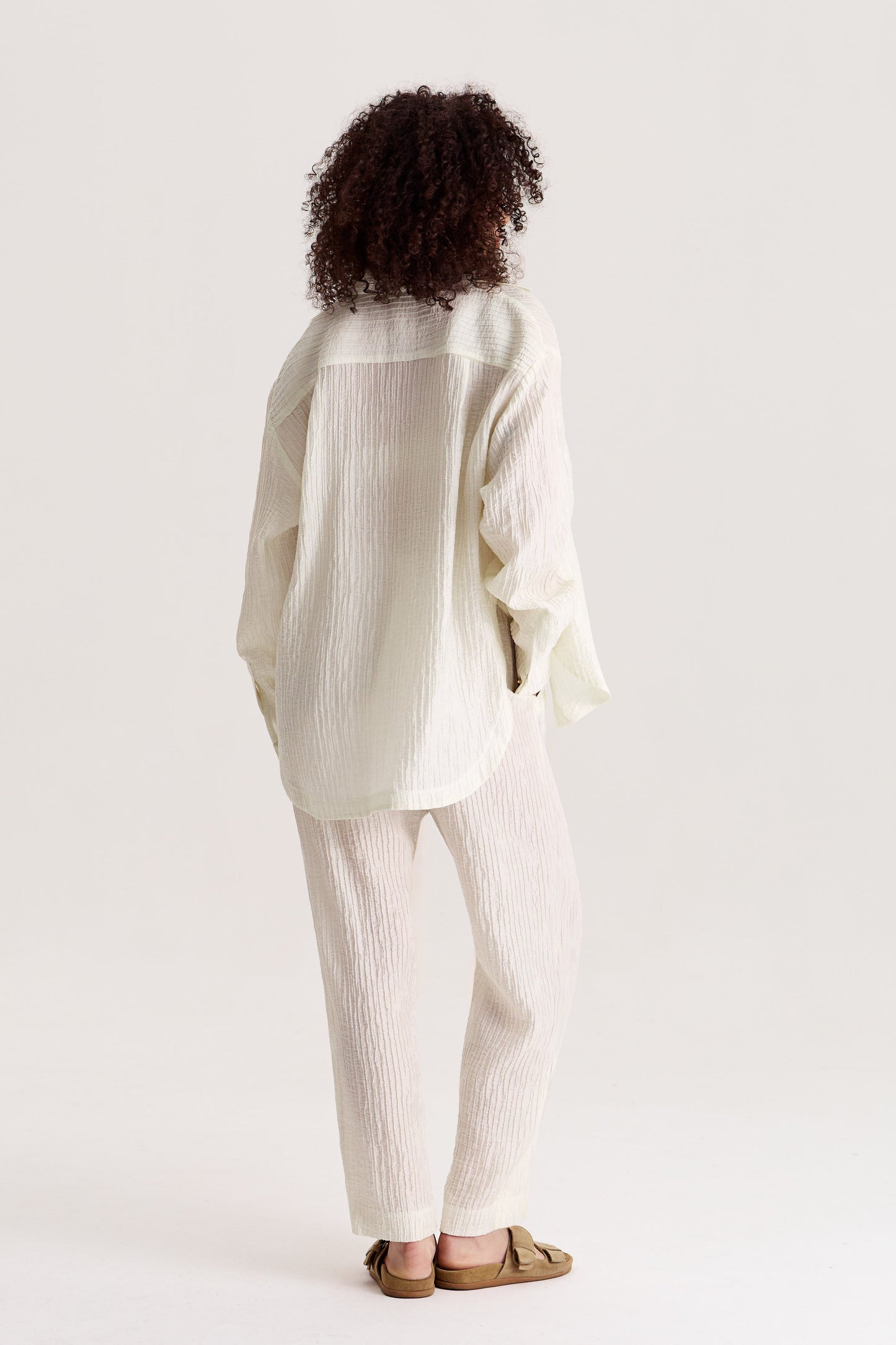 Trousers Evia in Pearl White