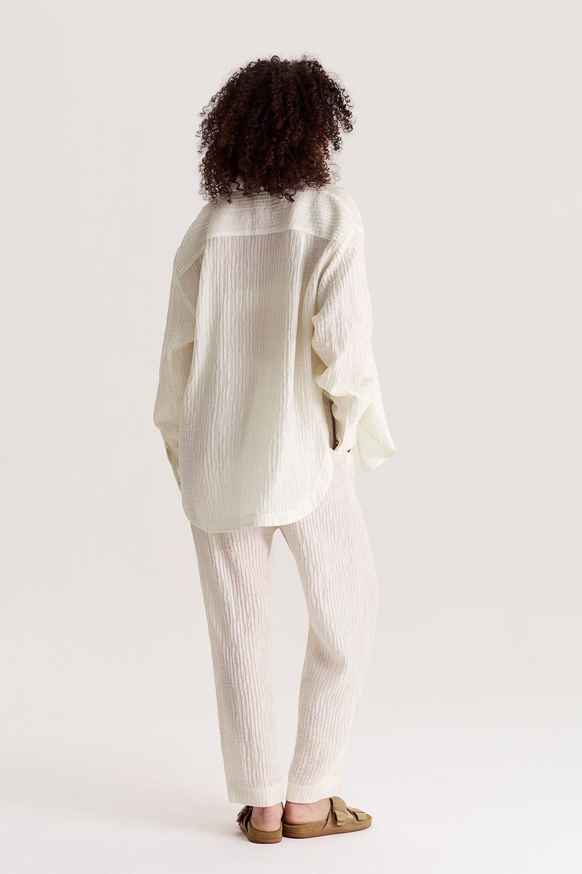 Trousers Evia in Pearl White