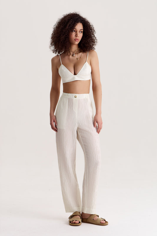 Top-Bra Evia in Pearl White