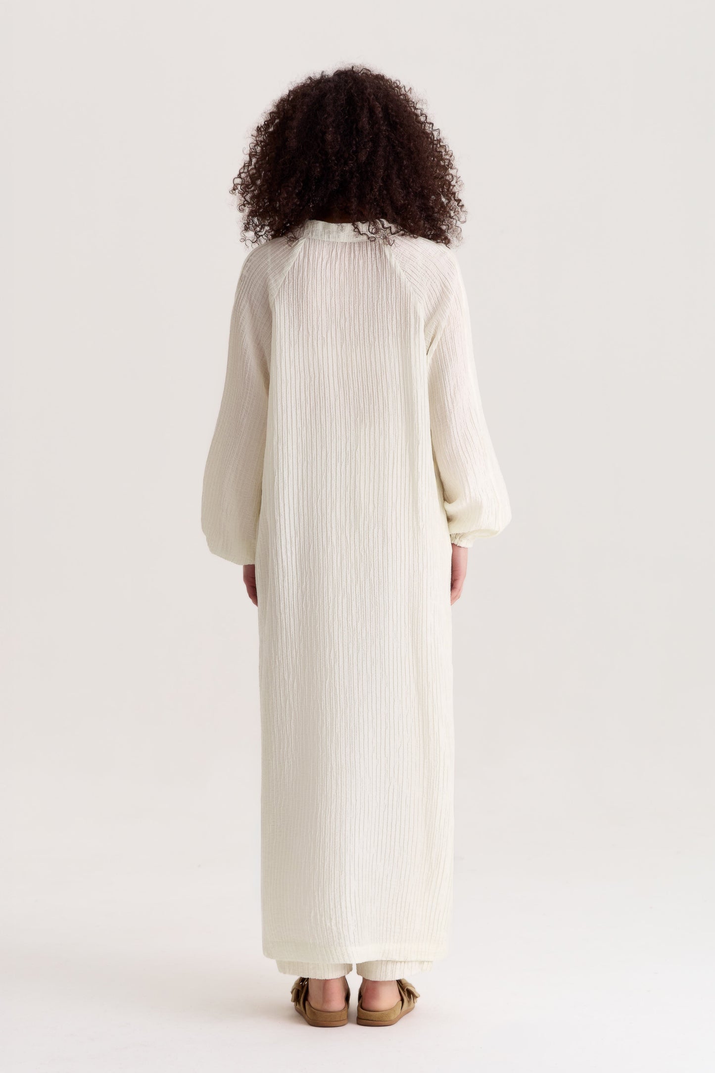 COMING SOON Evia Wrap Dress in Pearl White