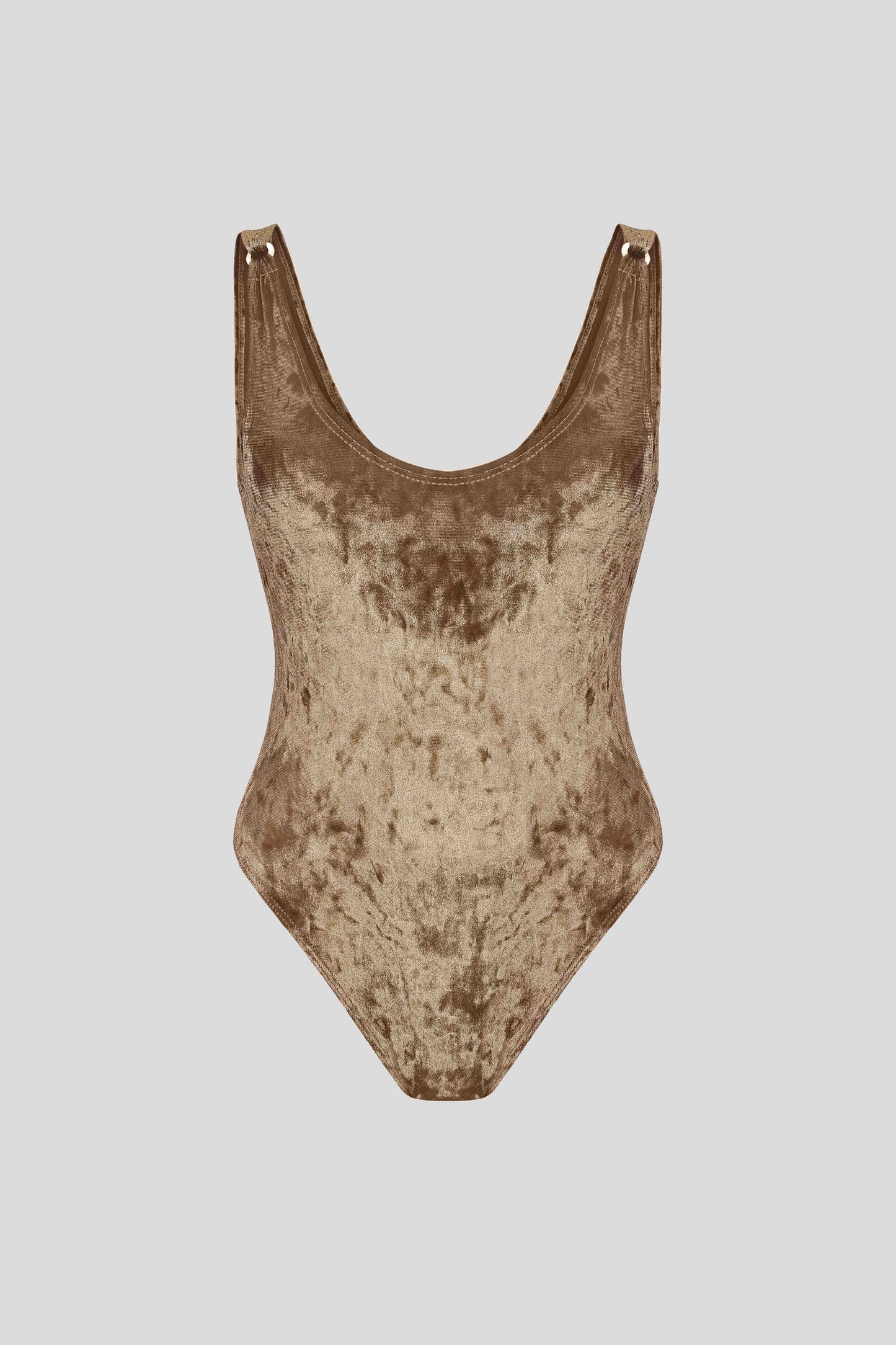 Bodysuit Éna in Olive Velvet