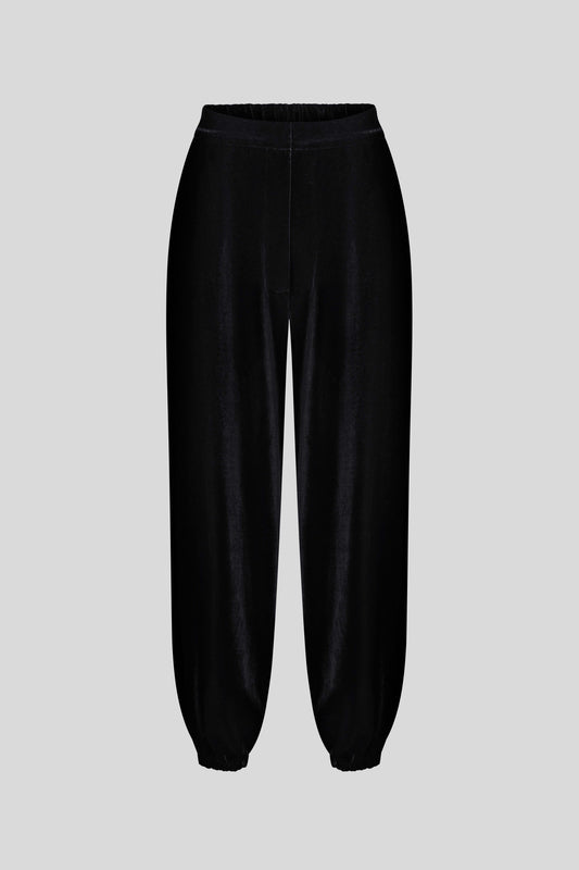 Aladdin Trousers in Black Velvet