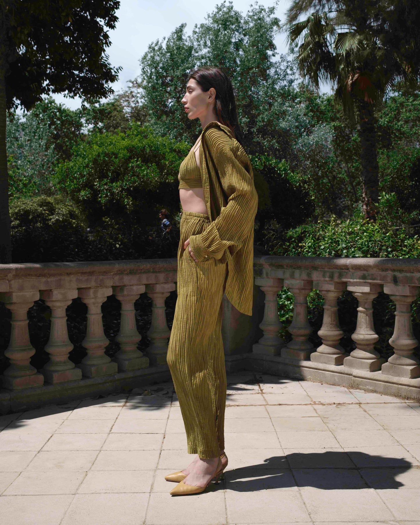 Trousers Evia in Olive