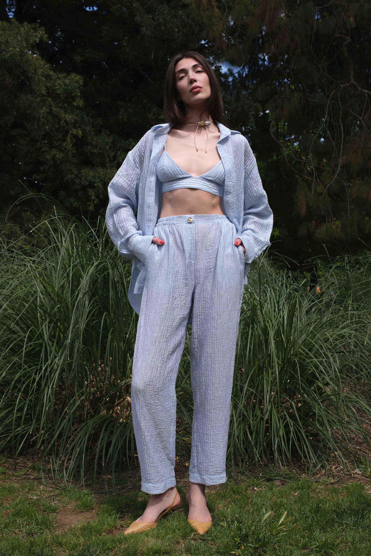 Trousers Evia in Sky Blue