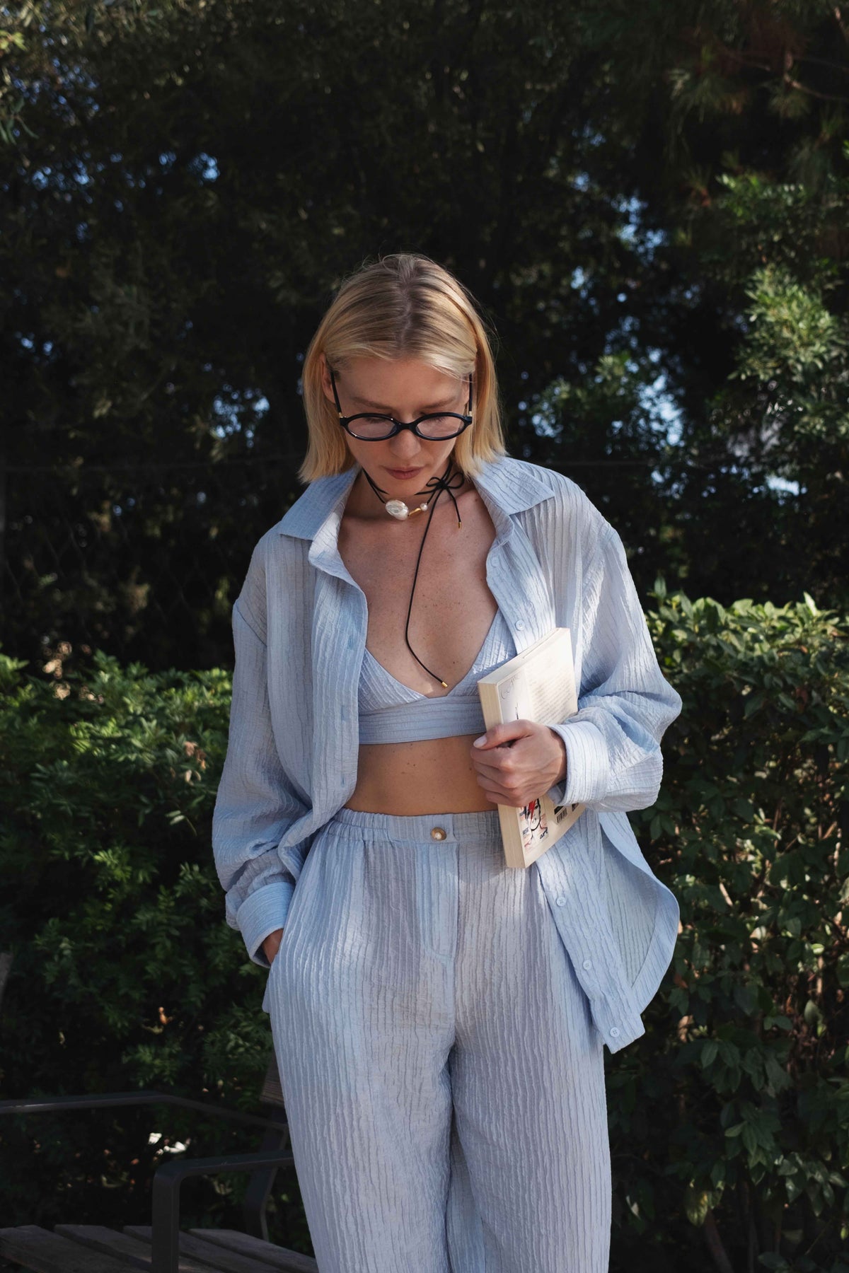 Trousers Evia in Sky Blue