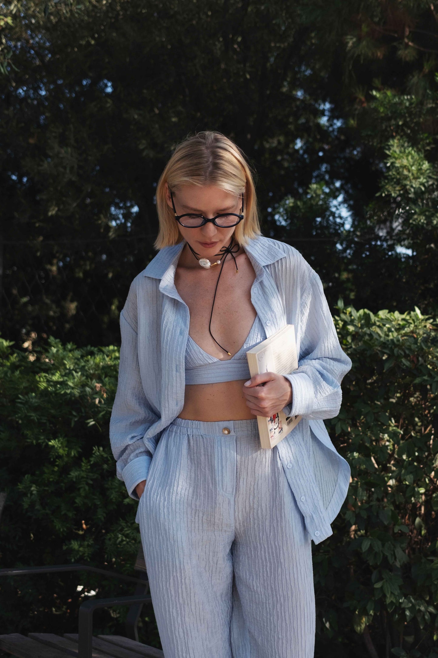 Trousers Evia in Sky Blue