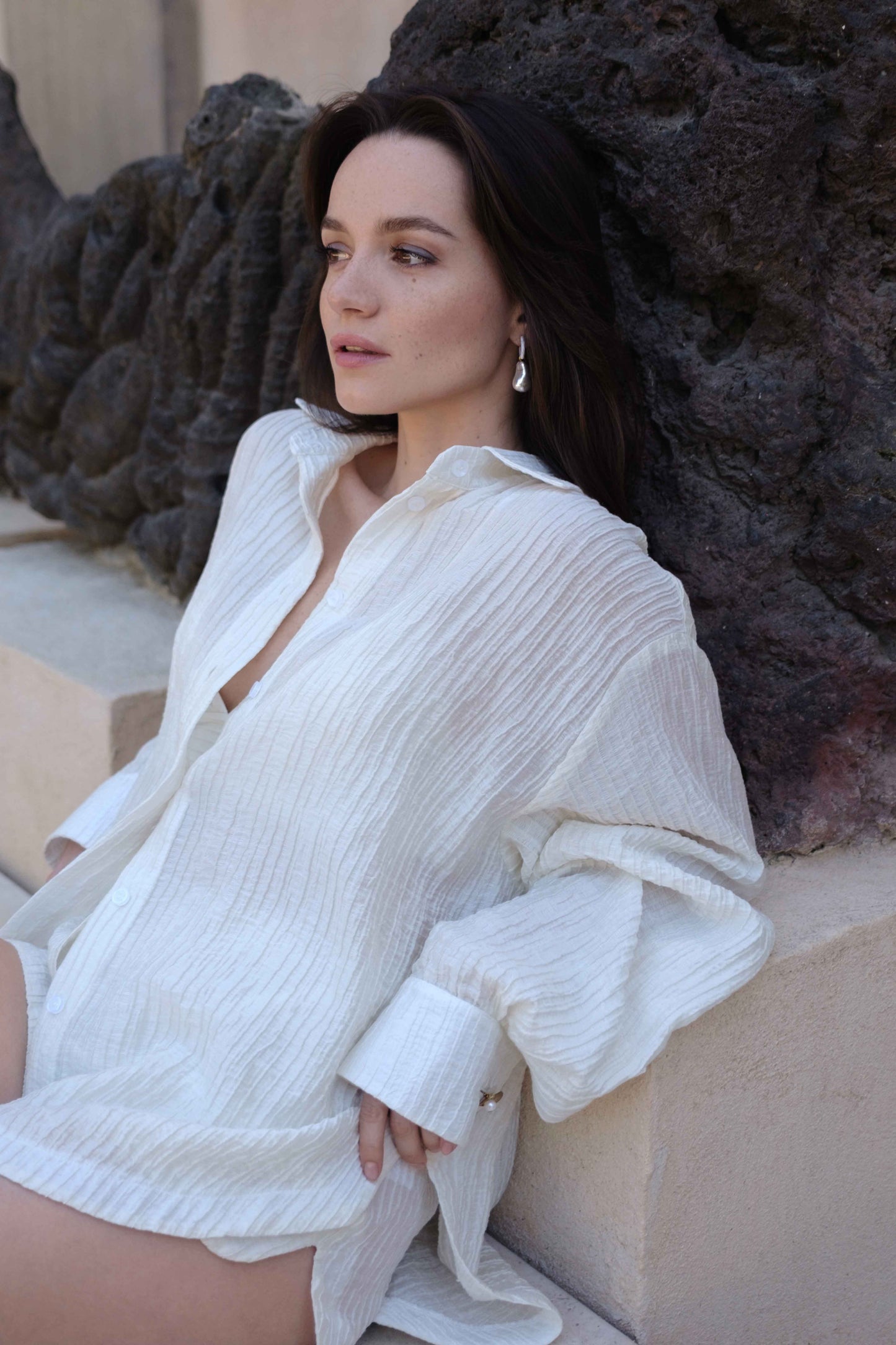 Evia Earrings with Pearls