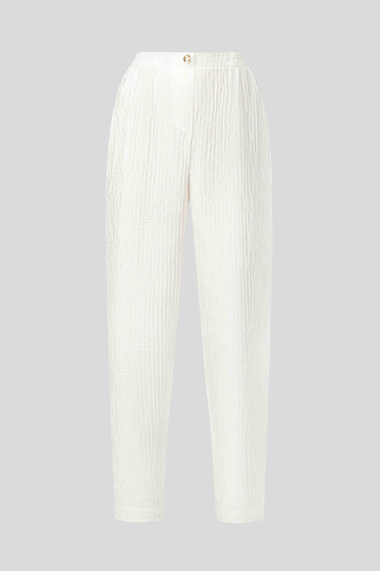 Trousers Evia in Pearl White