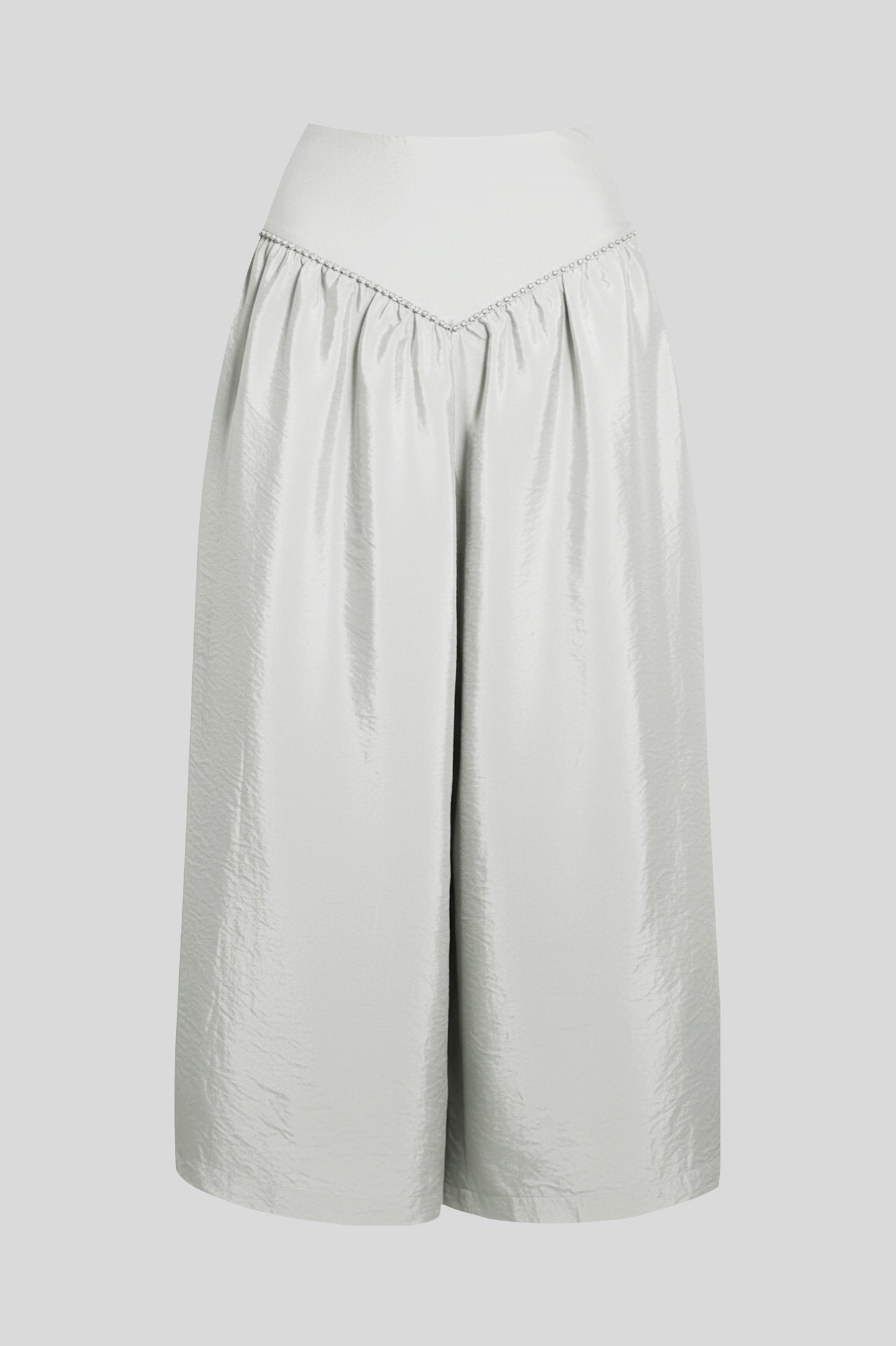 Skirt Delos maxi in Oyster-grey