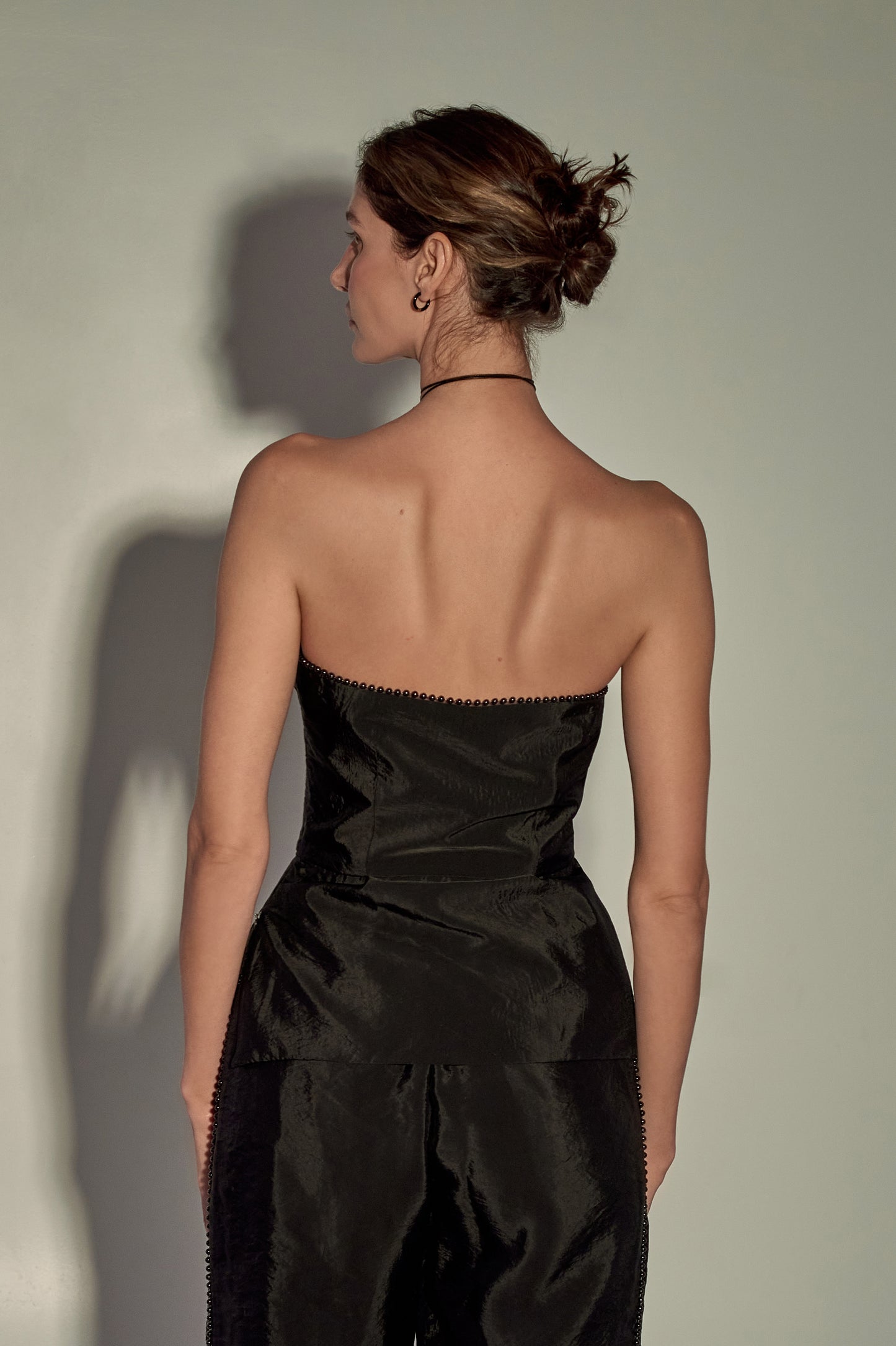 Peplum Top Delos in Black