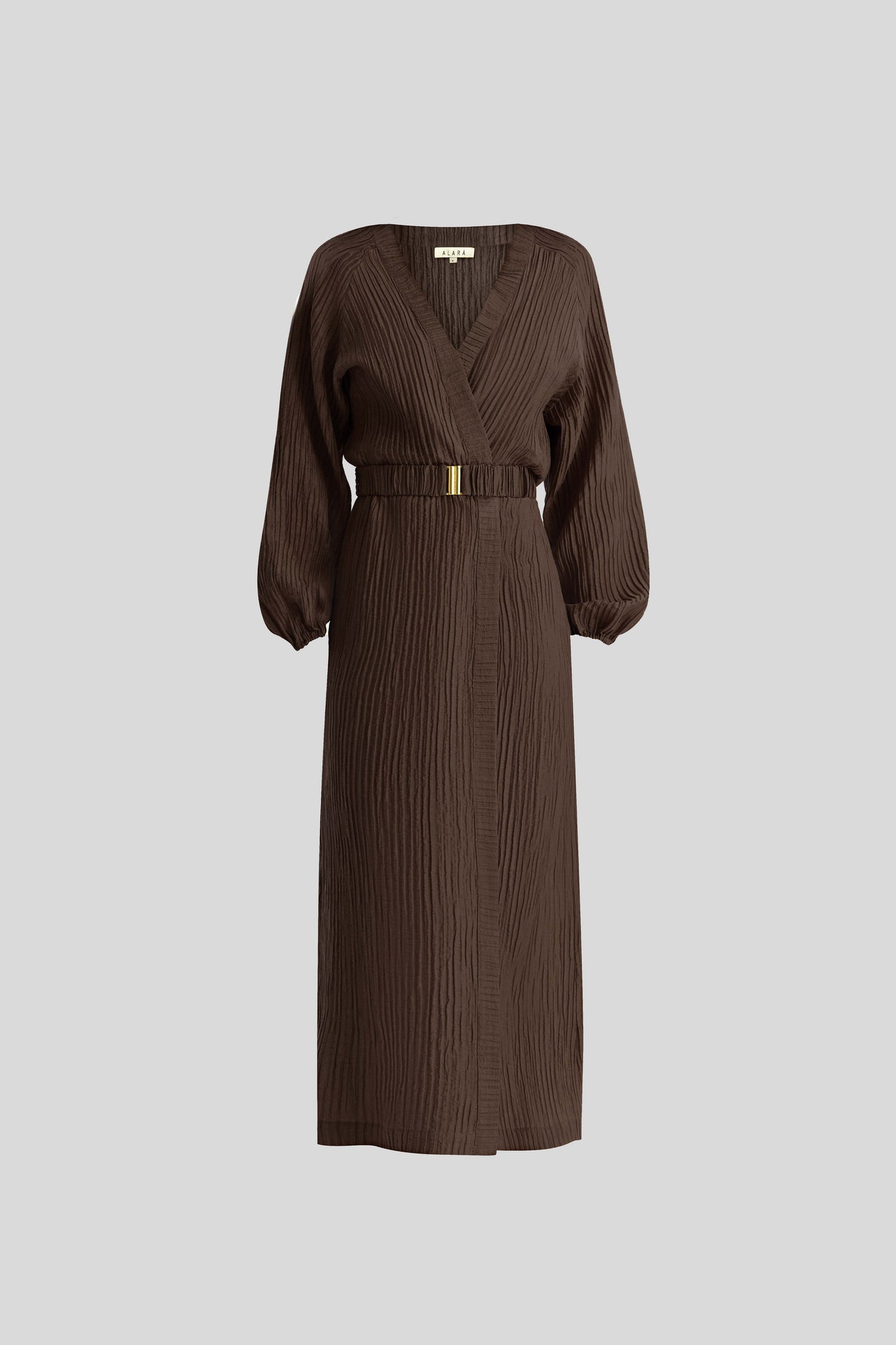 COMING SOON Evia Wrap Dress Chocolate